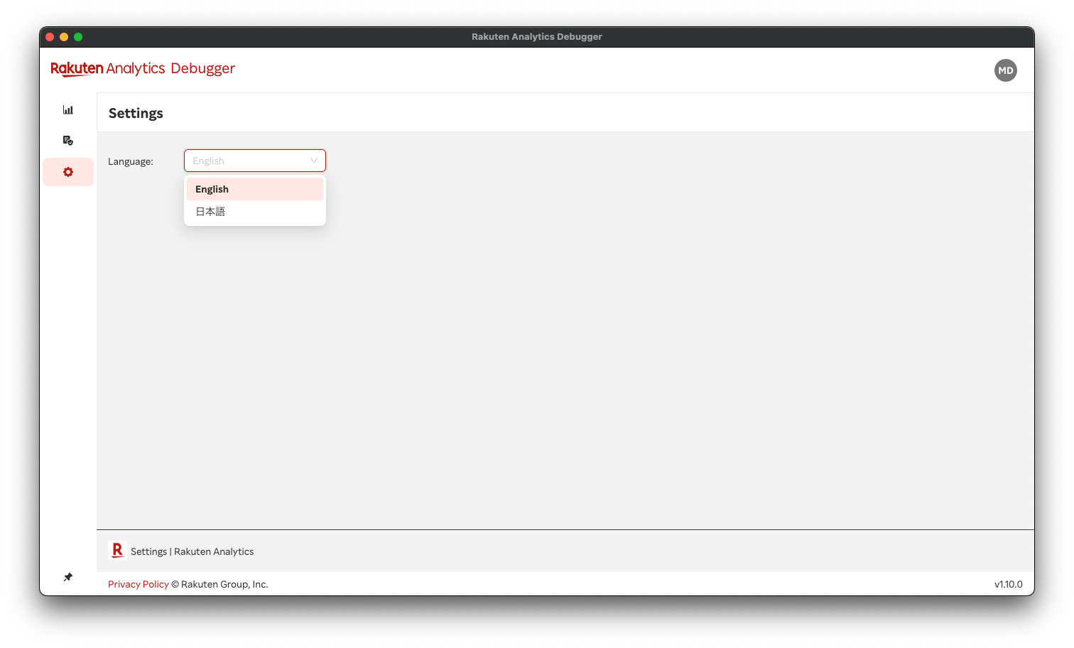 Settings Tab